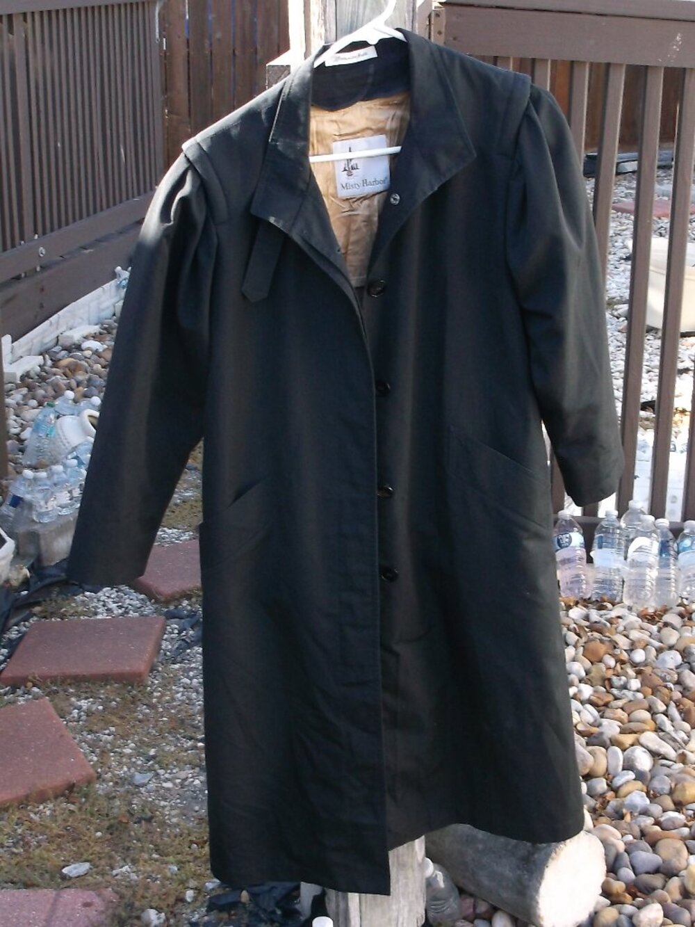 Misty Harbor Navy Trench Coat 4P – Zip‑Out Wool Liner, Water‑Repellent Shell
